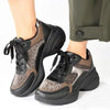 Pierre Cardin Carina 1 Chunky Sole Sneaker - Black Leopard