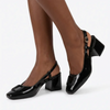 Pierre Cardin Carlie Slingback Heels - Black