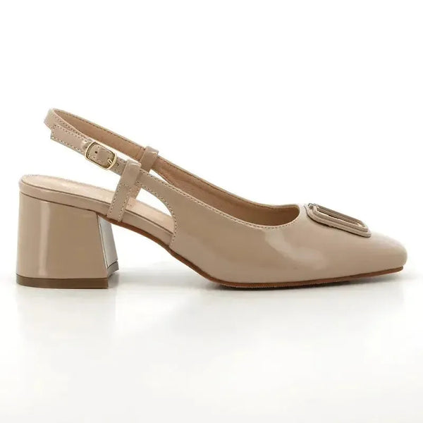 Pierre Cardin Carlie Slingback Heels - Nude