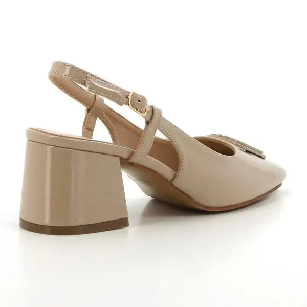 Pierre Cardin Carlie Slingback Heels - Nude