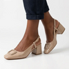 Pierre Cardin Carlie Slingback Heels - Nude