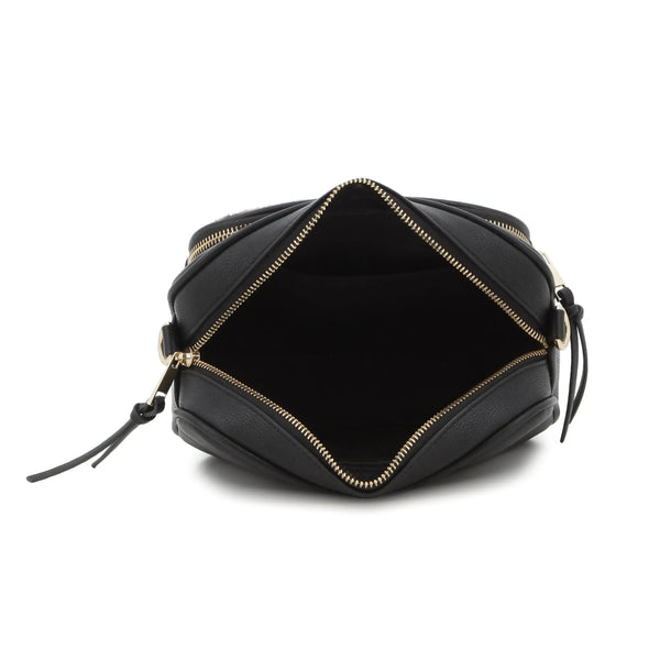 Pierre Cardin Cherie Crossbody Bag - Black Leopard