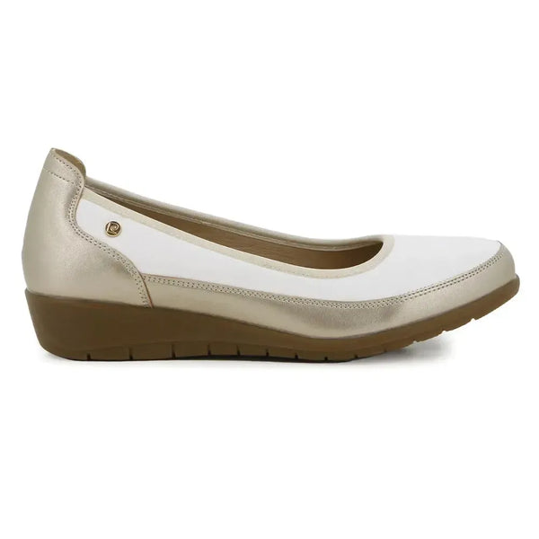 Pierre Cardin Comfort Wedge - White Gold