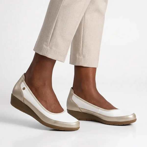 Pierre Cardin Comfort Wedge - White Gold