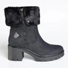Pierre Cardin Dente Beige Fur Boot - Black