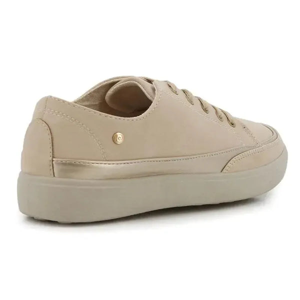 Pierre Cardin Dijon 5 Lace Up Sneaker - Beige / Gold