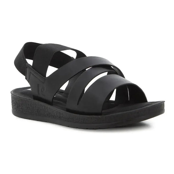 Pierre Cardin Elastic Sandal - Black