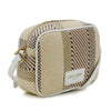 Pierre Cardin Elisse Straw Canvas Crossbody Bag - White
