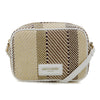 Pierre Cardin Elisse Straw Canvas Crossbody Bag - White
