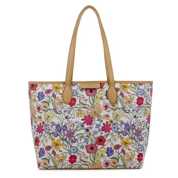 Pierre Cardin Elodie Floral Tote - Beige Floral