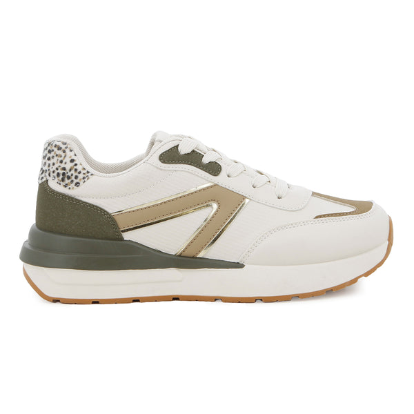 Pierre Cardin Embossing Sneaker - Beige Olive