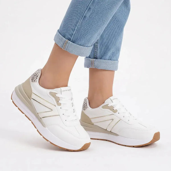 Pierre Cardin Embossing Sneaker - White