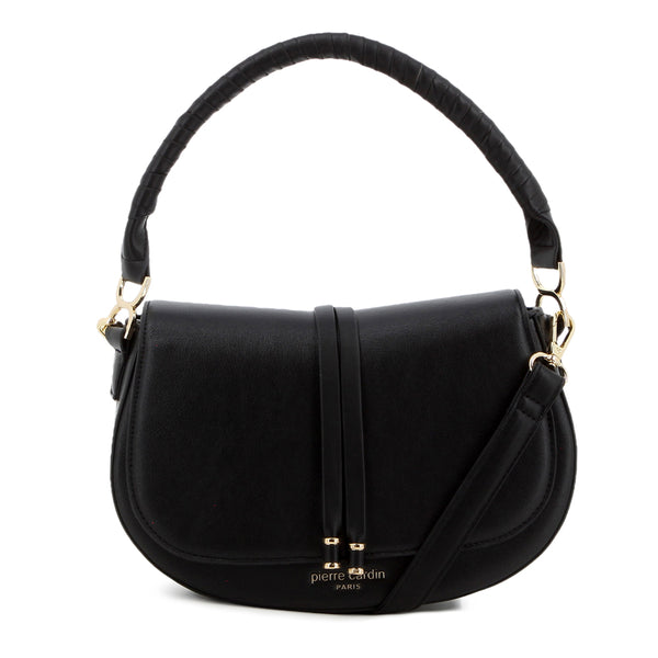 Pierre Cardin Estee Saddle Bag - Black