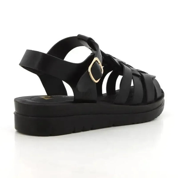 Pierre Cardin Fisherman Sandal - Black