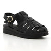 Pierre Cardin Fisherman Sandal - Black