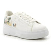 Pierre Cardin Fleurs 5 Flower Printed lace up sneaker - White Floral