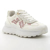 Pierre Cardin Fluers 3 Printed Lace Up Sneaker - White Multi