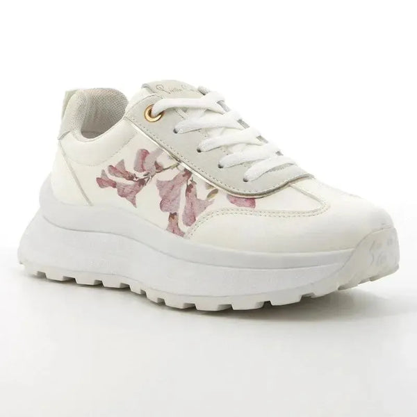 Pierre Cardin Fluers 3 Printed Lace Up Sneaker - White Multi