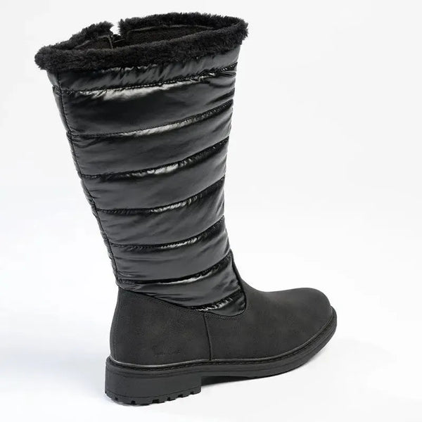 Pierre Cardin Full Length Puff Boot - Black