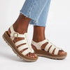 Pierre Cardin Gladiator Sandal - Ivory