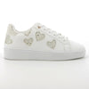 Pierre Cardin Godiva Lace Sneaker With Hearts - White-Pierre Cardin-Buy shoes online