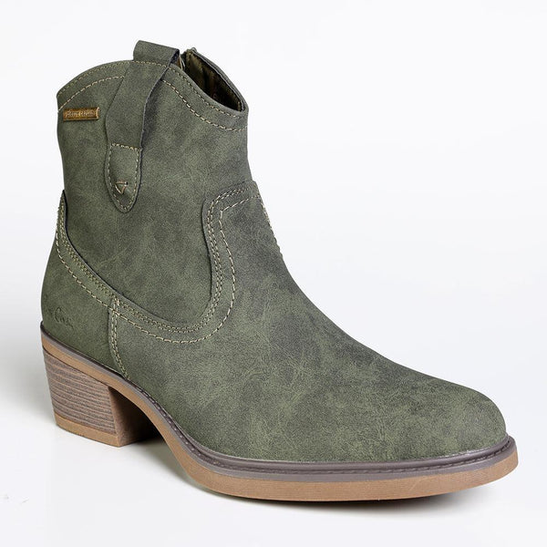 Pierre Cardin Houston Ankle Boot - Olive-Pierre Cardin-Buy shoes online