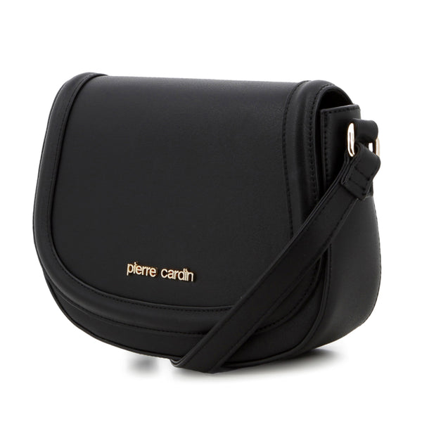 Pierre Cardin Jessie Saddle Crossbody Bag - Black