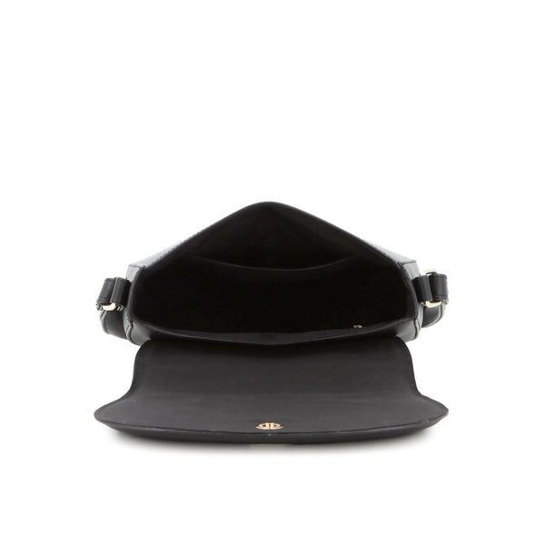 Pierre Cardin Jessie Saddle Crossbody Bag - Black