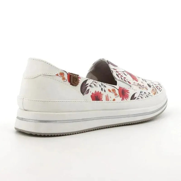 Pierre Cardin Josephine Slip On - White Floral