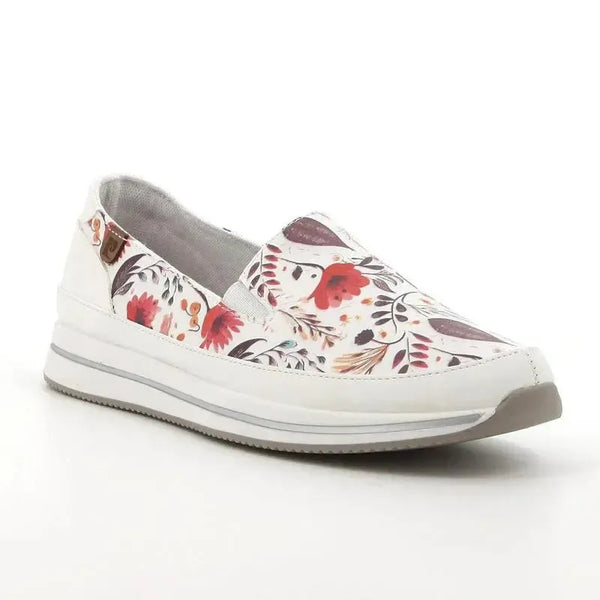 Pierre Cardin Josephine Slip On - White Floral