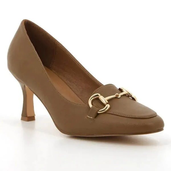 Pierre Cardin Juliet Court Heels - Camel