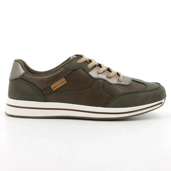 Pierre Cardin Lace Up Sneaker - Olive