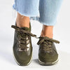 Pierre Cardin Lace Up Sneaker - Olive