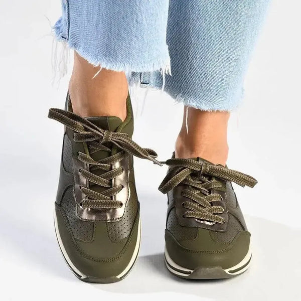 Pierre Cardin Lace Up Sneaker - Olive