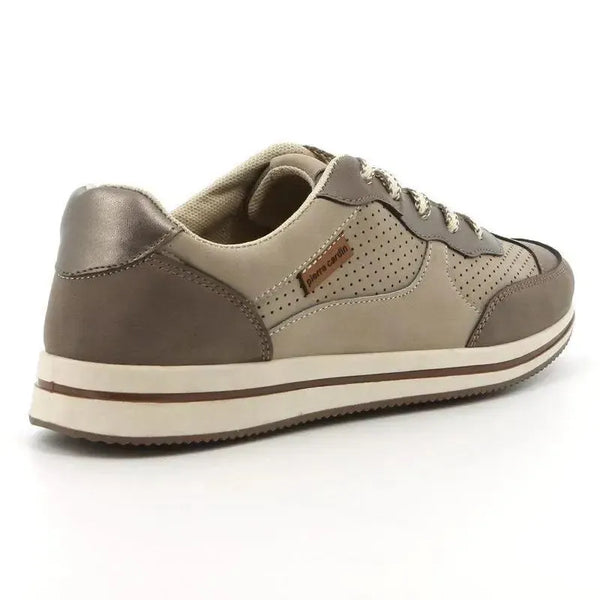 Pierre Cardin Lace Up Sneaker - Taupe