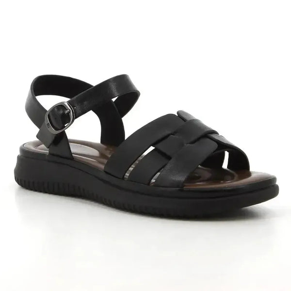 Pierre Cardin Ladies 1 Band Sandals - Black