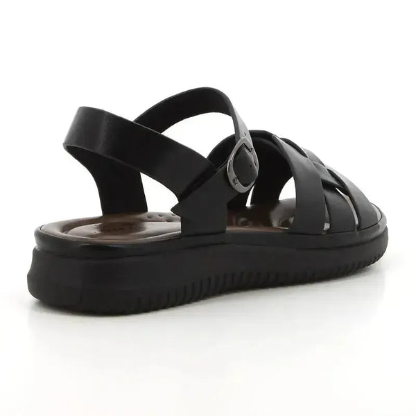 Pierre Cardin Ladies 1 Band Sandals - Black