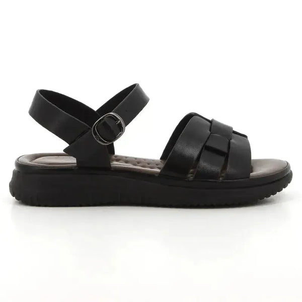 Pierre Cardin Ladies 1 Band Sandals - Black