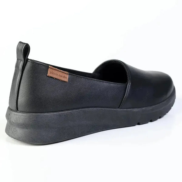 Pierre Cardin Ladies A Line Flat - Black