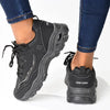 Pierre Cardin Ladies Chunky Sneaker- Black Mono