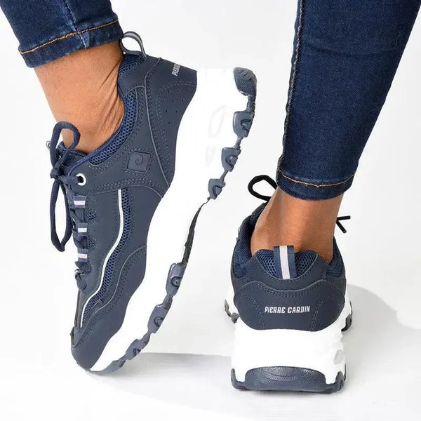 Pierre Cardin Ladies Chunky Sneaker - Navy Pewter