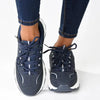 Pierre Cardin Ladies Chunky Sneaker - Navy Pewter