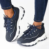 Pierre Cardin Ladies Chunky Sneaker - Navy Pewter