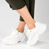 Pierre Cardin Ladies Chunky Sneaker - White