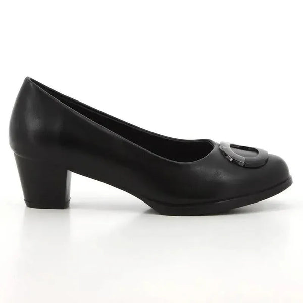 Pierre Cardin Ladies Court - Black Patent