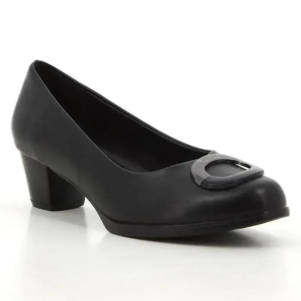Pierre Cardin Ladies Court - Black Patent