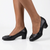 Pierre Cardin Ladies Court - Black Patent