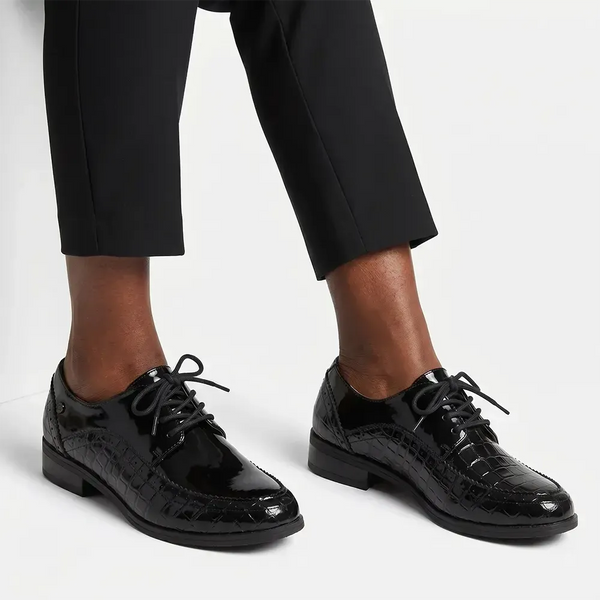 Pierre Cardin Ladies Formal Flat - Black Patent
