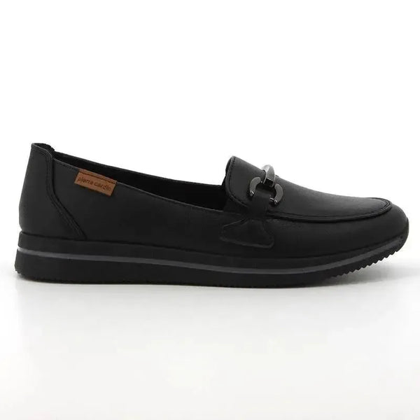Pierre Cardin Ladies Moc With Trim - Black