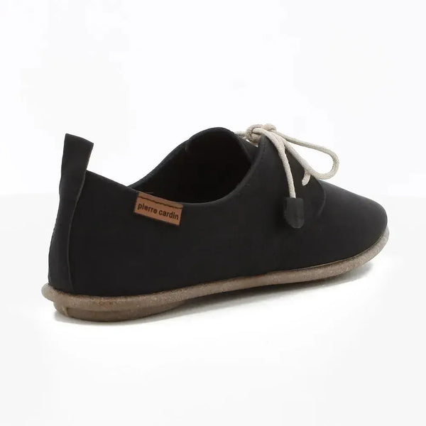 Pierre Cardin Ladies Riviera Flats - Black Mono